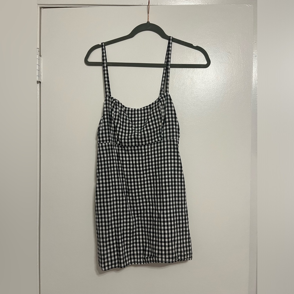 Brandy Melville black checkered dress